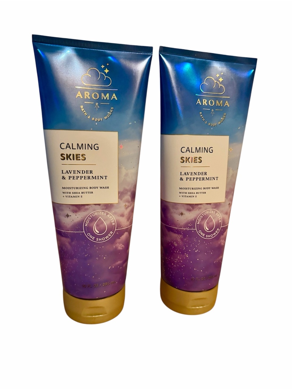 Bath & Body Works Calming Skies Body Wash Set - Lavender & Peppermint